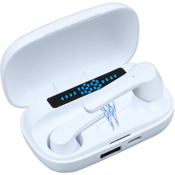 Wholesale Shock Bass TWS Bluetooth Wireless Headset Earbuds Earphone S23 (White)